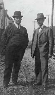 Suits Prints: Mr. Dearborn on the right, between c1900 and 1916. Creator: Unknown