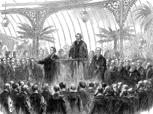 Disraeli Prints: Mr. Disraeli delivering his installation address as Lord Rector of Glasgow University