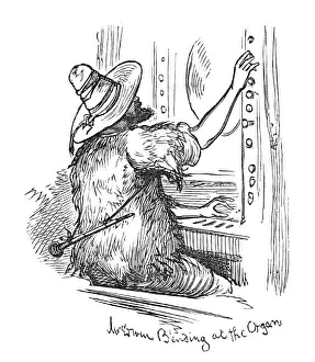 Charity Event Prints: Mr. Edwin Bending at the Organ, 1883. Creator: Unknown