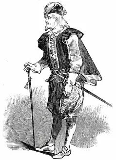 Mr. Farren, as 'Sir Simon Sage', 1845. Creator: Unknown