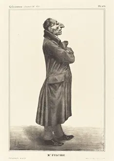 Nose Prints: Mr. Fulchir.. 1833. Creator: Honore Daumier
