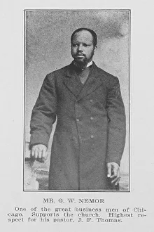 Jean Blackwell Hutson Division Prints: Mr. G. W. Nemor; One of the great business men of Chicago; Supports the church; Highest