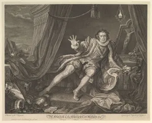 Garrick Prints: Mr. Garrick in the Character of Richard III, June 20, 1746. Creator: William Hogarth