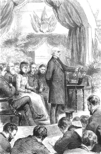 Mr Gladstone Opening a New Hall at Port Sunlight, Cheshire, 1891. Creator: Unknown