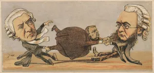 Opposition Prints: Mr. Hawkins, Q. C. & Dr. Kenealy Q. C. 1874. Artist: Faustin