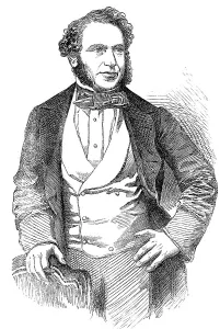Mayall John Jabez Edwin Prints: Mr. Henry Russell - from a daguerreotype by Mayall, 1854. Creator: Unknown
