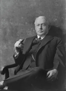 Three Piece Suit Prints: Mr. H.V. Jones, portrait photograph, 1918 Mar. 16. Creator: Arnold Genthe