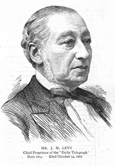 Media Industry Prints: Mr. J. M. Levy. Chief Proprietor of the Daily Telegraph; 1812-1888, 1888. Creator: Unknown