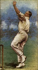 Wicket Gallery: Mr. J. W. H. T. Douglas (Essex), 1928. Creator: Unknown