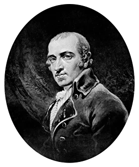 Symonds Collection: Mr James Gillray, from a portrait by himself, c1800.Artist: James Gillray