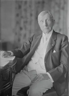 Rockefeller John Davison Prints: Mr. J.D. Rockefeller, portrait photograph, 1918 Aug. 2. Creator: Arnold Genthe