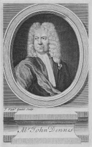 Dennis Gallery: Mr. John Dennis, c1734. Creator: John Vandergucht