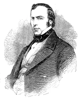 Mr. John Thwaites, Chairman of the Metropolitan Board of Works - from a photograph by Cox, 1858. Creator: Unknown