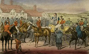 Robert Smith Prints: Mr. Jorrocks declares his Inability to subscribe to the Surrey Stag-hounds, 1838