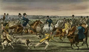 Mr. Jorrocks makes his Entree into the Newmarket Betting-ring, 1838. Artist Mr. Jorrocks makes his Entree into the Newmarket Betting-ring, 1838. Artist