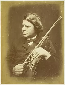 Violinist Gallery: Mr. Joseph Joachim, 1868. Creator: Julia Margaret Cameron