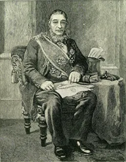 Papers Prints: Mr. Kruger's Portrait, Hung in the Raad-Saal at Pretoria, c1900. Creator: Unknown