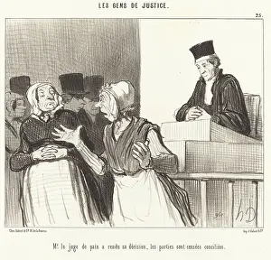 Aprons Prints: Mr. le juge de paix a rendu sa decision