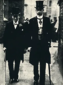 Harcourt Prints: Mr. Lewis Harcourt and Mr. Churchill, c1900, (1945). Creator: Unknown