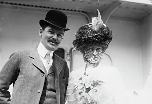 Cruise Prints: Mr. and Mrs. C.F. Bishop, 1910. Creator: Bain News Service