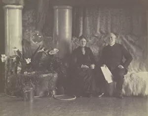 Mr. and Mrs. Charles L. Tiffany in Louis C. Tiffany's Studio, ca. 1890