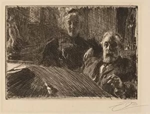 Mr. and Mrs. Furstenburg, 1895. Creator: Anders Leonard Zorn