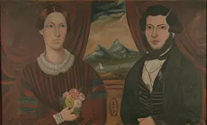 Double Portrait Prints: Mr. and Mrs. Gilbert Ide, c1845. Creator: Unknown