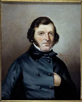 Hand In Coat Prints: Mr. Nicolle, political prisoner of 1848. Creator: JF Durrant