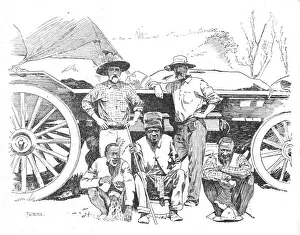 Zimbabwe Prints: Mr. Riley. Umjan. Mr. Dawson, 1902. Artist: TW Holmes