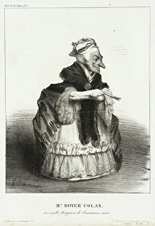 Marchioness Prints: Mr. Royer Colas en vieille Marquise de l'ancienne cour, 1833. Creator: Honore Daumier