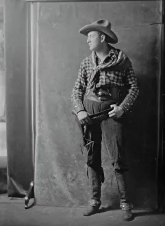 Cowboy Prints: Mr. Strong, portrait photograph, 1918 Feb. 28. Creator: Arnold Genthe