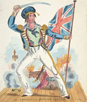 Sailors Cap Gallery: Mr. T. P. Cooke as Newton Foster, 19th century. Creator: Anon