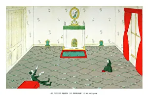 Beerbohm Gallery: Mr Tennyson, Reading In Memoriam to his Sovereign, 1904.Artist: Max Beerbohm