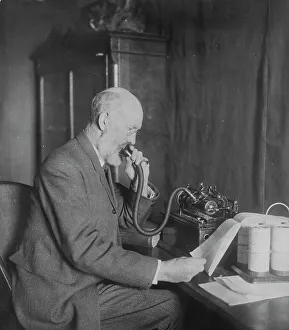 Recording Prints: Mr. Welch, National Phonograph Co. n.d.. Creator: Frances Benjamin Johnston
