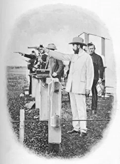 Aflalo Gallery: Mr. Winans Shooting At Bisley, c1903, (1903). Artist: Allen Hastings Fry