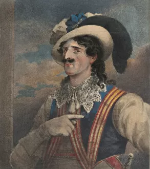 Shakspeare Collection: Mr. Young as Iago, ca. 1824. Creator: John William Gear