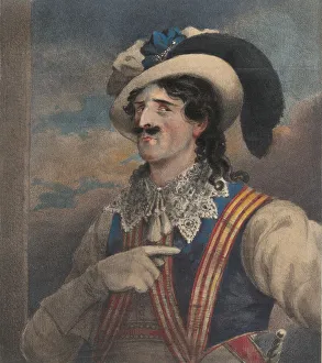 Iago Prints: Mr. Young as Iago, ca. 1824. Creator: John William Gear