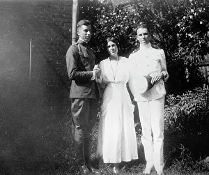 Mrs. Abby Scott Baker And Sons, 1917 or 1918. Creator: Harris & Ewing. Mrs. Abby Scott Baker And Sons, 1917 or 1918. Creator: Harris & Ewing