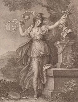 Cosway Richard Gallery: Mrs. Abington as Thalia, August 20, 1783. Creator: Francesco Bartolozzi
