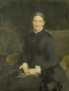 Beadwork Prints: Mrs A.J. Zubli-Maschhaupt, 1887. Creator: Pieter de Josselin de Jong