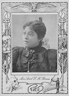 Booker T Prints: Mrs. Ariel S. H. Bowen [recto], 1902. Creator: Unknown