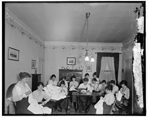 Sewing Machine Prints: Mrs. Ball and group at Hamilton Hotel