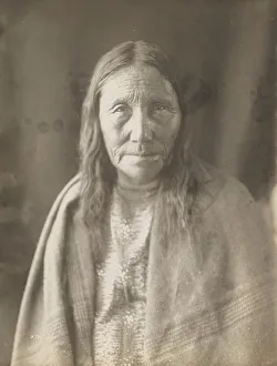 Cheyenne Prints: Mrs. Big Head, 1905. Creator: Edward Sheriff Curtis