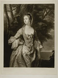 Reynolds Joshua Prints: Mrs. Bonfoy, c. 1754. Creator: James McArdell