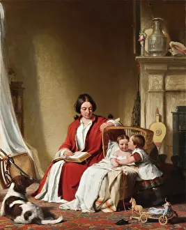 Mrs. Bradford Ripley Alden and her Children, 1852. Creator: Robert Walter Weir