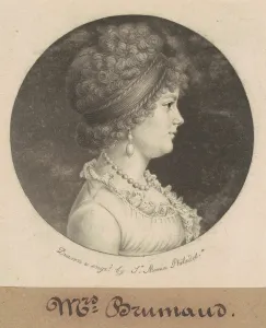 Mrs. Brumaud, 1800. Creator: Charles Balthazar Julien Fevret de Saint-Memin