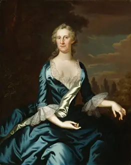 Poise Prints: Mrs. Charles Carroll of Annapolis, 1753 or 1754. Creator: John Wollaston the Younger