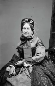 Bonnet Collection: Mrs. Chas. Keen, between 1855 and 1865. Creator: Unknown
