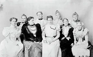 Hairstyles Prints: Mrs. Cleveland and the ladies of the Cabinet