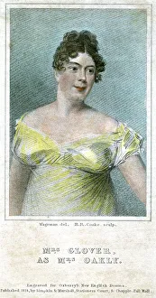 Thomas Charles Prints: Mrs Clover, as Mrs Oakly, 1818Artist: Thomas Charles Wageman